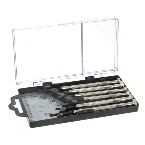 Hyper Tough 6 Piece Precision Philips and Slotted Screwdriver Set TS80037R, Steel EasyOptionXY LLC