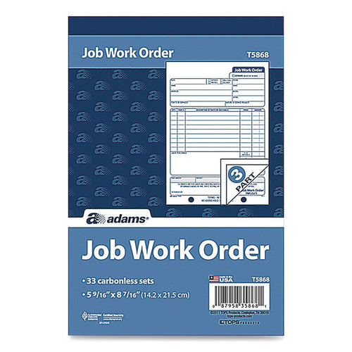 Adams® Work Order Form
