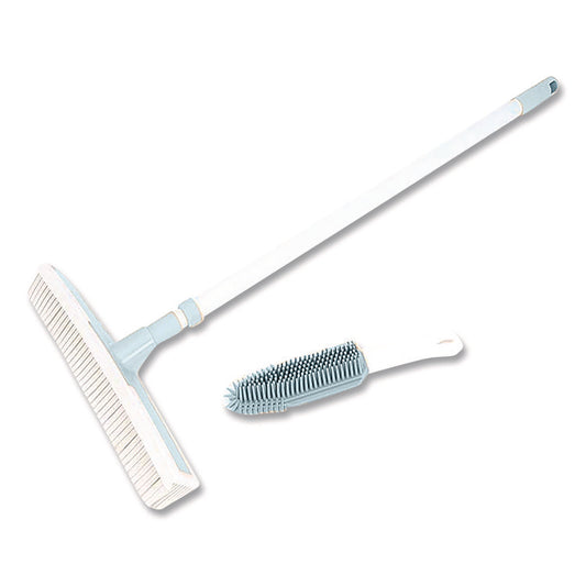 TidyUps Rubber Broom and Handheld Brush