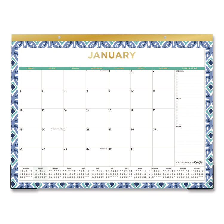 Blue Sky® Tile Monthly Desk Pad Calendar – EzBuyCo