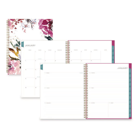 Blue Sky® Kelly Ventura Magenta Bloom Weekly/Monthly Planner