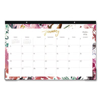 Blue Sky® Kelly Ventura Magenta Bloom Desk Pad Calendar