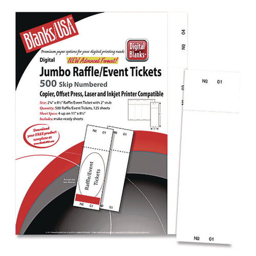 Blanks/USA® Micro-Perforated Event/Raffle Ticket