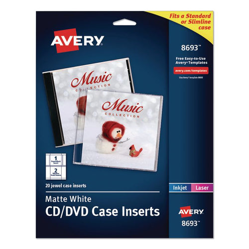 Avery® Jewel Case Inserts