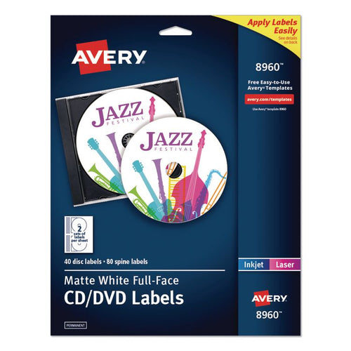 Avery® Full Face CD Labels