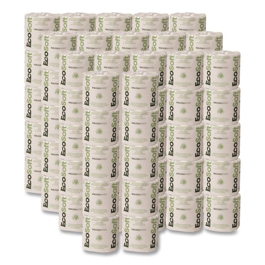 Eco Green® Recycled One-Ply Standard Bathroom Tissue
