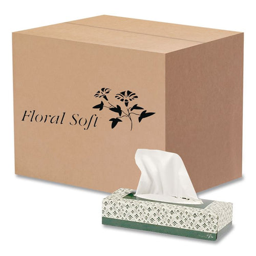 Floral Soft® White Facial Tissue