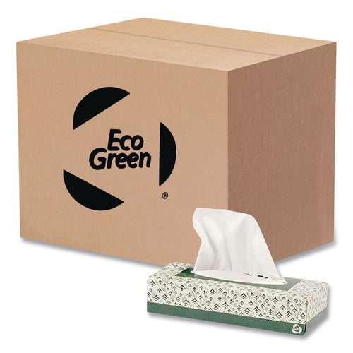 Eco Green® Recycled Two-Ply Facial Tissue