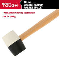Hyper Tough Double Headed Rubber Mallet, Non-Marring Hammer EasyOptionXY LLC
