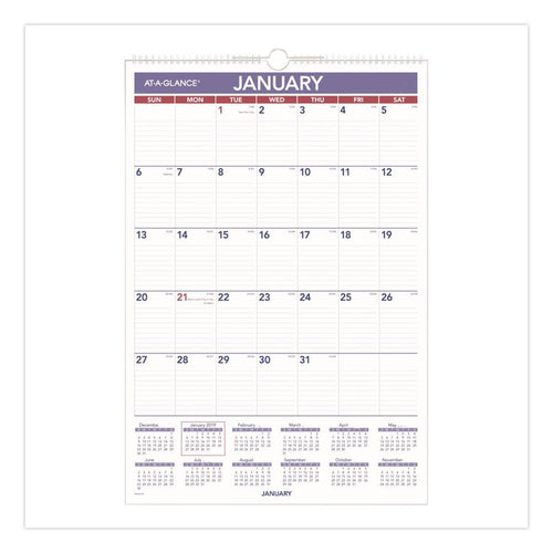 AT-A-GLANCE® Erasable Wall Calendar