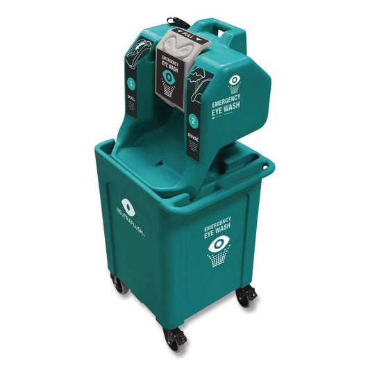 NeutraFlush® Gravity Fed Eyewash Station with Drain Cart