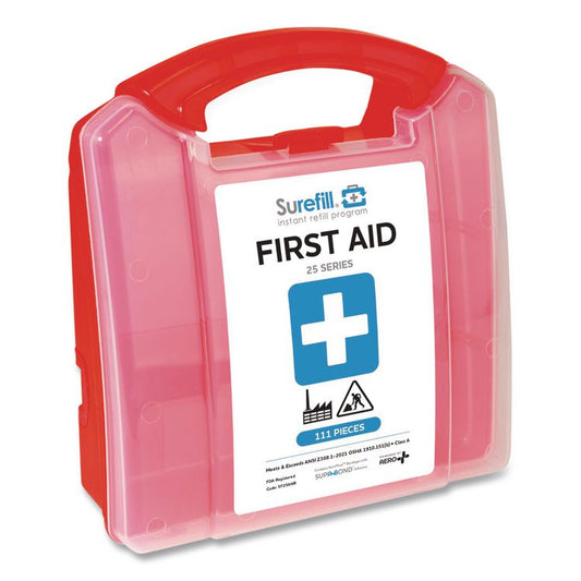 SUREFILL™ 25 Series ANSI A+ First Aid Kit - Retail Plastic Case