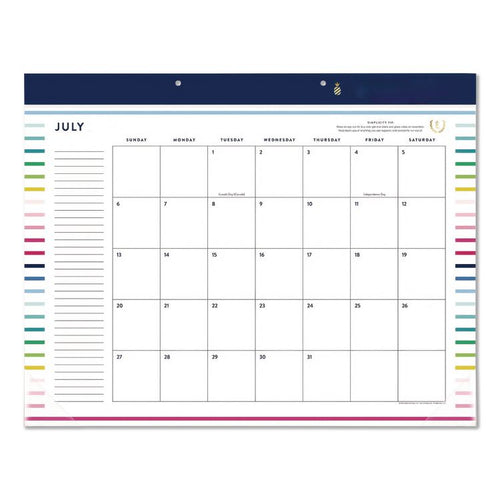 AT-A-GLANCE® Simplified by Emily Ley Academic Monthly Deskpad Calendar
