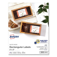 Avery® Rectangular Labels with Sure Feed® Technology