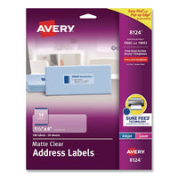 Avery® Matte Clear Address Labels with Sure Feed® Technology