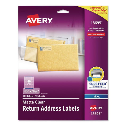 Avery® Easy Peel® Return Address Labels with Sure Feed® Technology