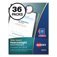 Avery® Side-Insert™ Heavyweight Sheet Protectors