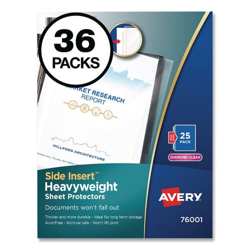 Avery® Side-Insert™ Heavyweight Sheet Protectors