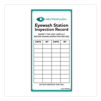 NeutraFlush® Eyewash Station Inspection Label