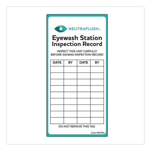 NeutraFlush® Eyewash Station Inspection Label
