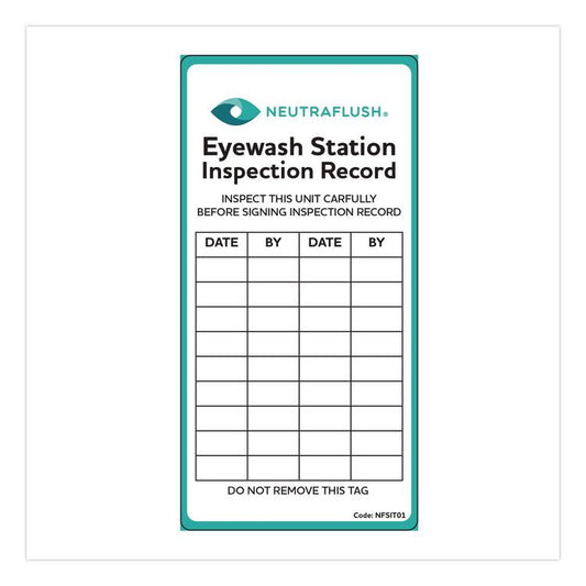 NeutraFlush® Eyewash Station Inspection Label