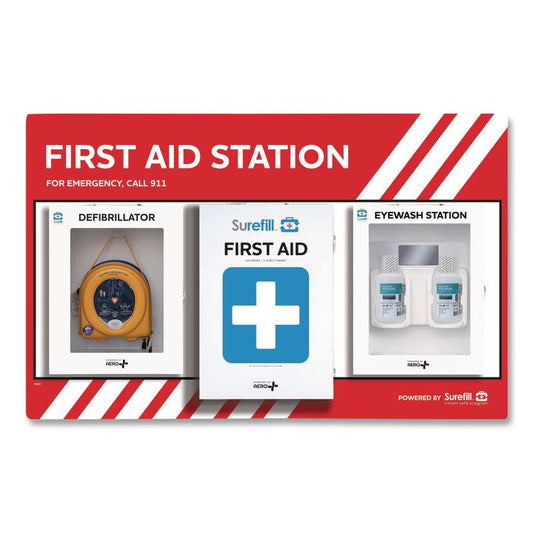 SUREFILL™ First Aid Station - First Aid, Eyewash, AED 350P
