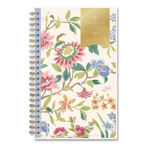 Blue Sky® Day Designer Climbing Floral Blush Create-Your-Own Cover Academic Year Weekly/Monthly Planner