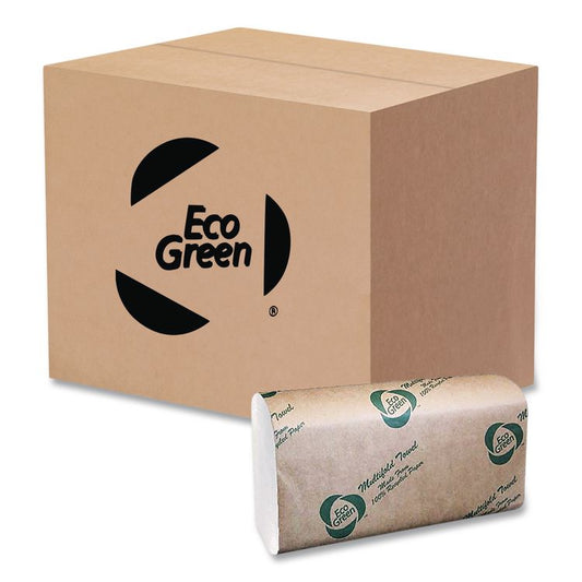 Eco Green® Multi-Fold Recycled Paper Towels