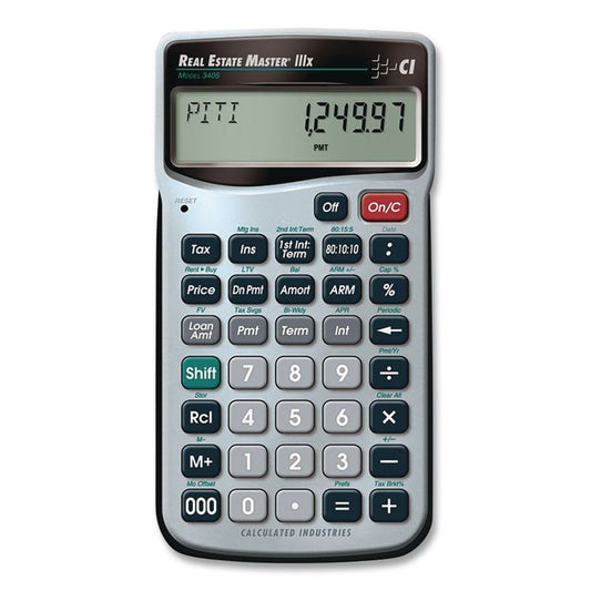 CALCULATED INDUSTRIES® Master 3405 Real Estate and Mortgage Calculator
