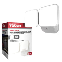 Hyper Tough 3000 Lumen Motion Activated LED Security Light with Adjustable Dual Lamp Heads, Hardwired EasyOptionXY LLC
