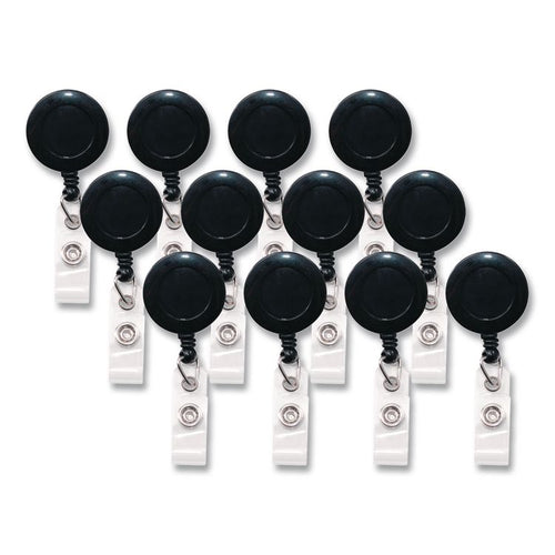 Advantus Swivel-Back Retractable ID Card Reel