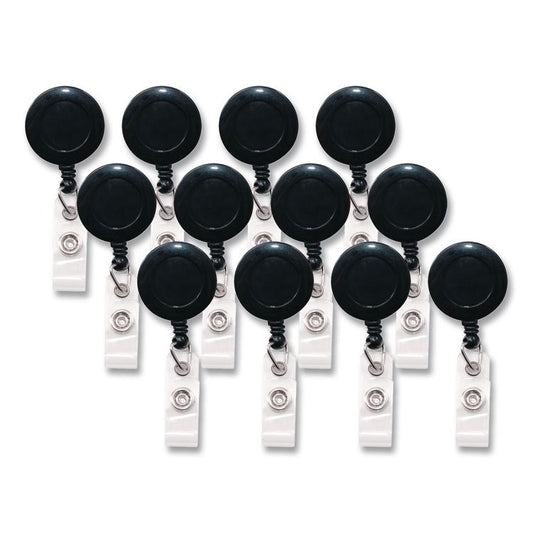 Advantus Swivel-Back Retractable ID Card Reel