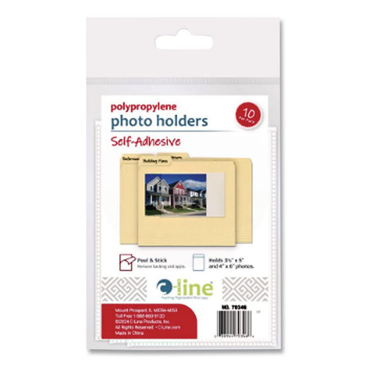 C-Line® Peel & Stick Photo Holders