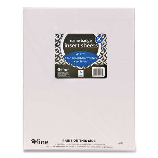 C-Line® Name Badge Inserts