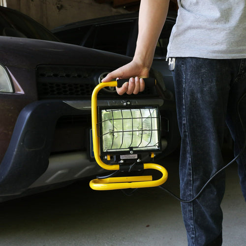 Hyper Tough Halogen Work Light,Yellow,500 Watts,Model 8624 EasyOptionXY LLC