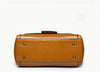 Luxury Genuine Leather Fashion Handbag for Cowgirls - Premium Black & Retro Brown