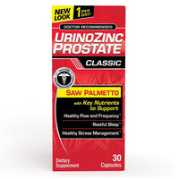 Urinozinc Prostate Classic Formula Health Supplement, 60 Capsules
