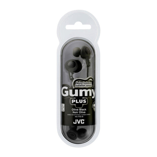 JVC® Gumy Plus Black Earbuds with Remote & Microphone