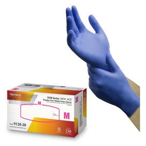 Tronex Age Nitrile Exam Disposable Medical Gloves, Large