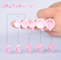 Glue Ring /many shapes - 100 pieces/pack ,