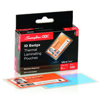 GBC Ultra Clear Thermal Laminating Pouches ID Size 5 mil 100 Pack - Laminating EasyOptionXY LLC