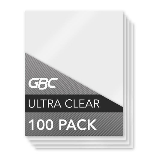 GBC Ultra Clear Thermal Laminating Pouches, Letter Size, Speed Format, 5 mil, 100 Pack EasyOptionXY LLC