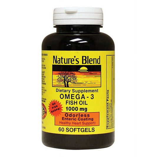 Nature's Blend® Omega-3 Fish Oil – 1000 mg Softgels