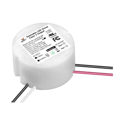 15W LED Driver with Dimmer | 120V AC to 26-43V DC Triac Dimmable