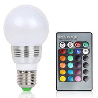 16 Colors Change LED Bulbs E27 3W RGD Dimmable Mood Lighting Lamp