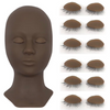 Eyelash Extensions Mannequin Head and Eyelids Training Combo Pack