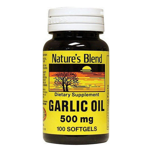 Nature's Blend S Garlic Oil 500 Mg 100 Softgels
