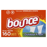 Bounce Dryer Sheets, 160 Sheets, Outdoor Fresh Scent Fabric Softener Sheets EasyOptionXY LLC