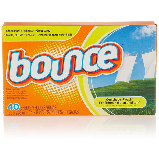 Bounce Dryer Sheets, Outdoor Fresh, 40 Count EasyOptionXY LLC
