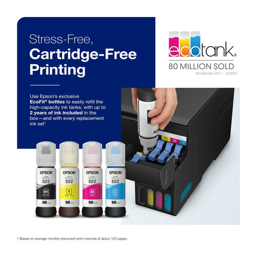 Epson EcoTank ET-2400 Wireless Color All-in-One Cartridge-Free Supertank Printer with Scan and Copy EasyOptionXY LLC